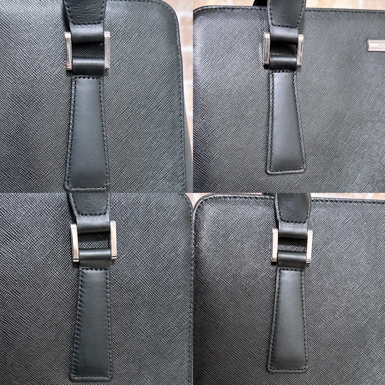 美品)Burberry (バーバリー)トートバッグ レザー ブラック - メルカリ