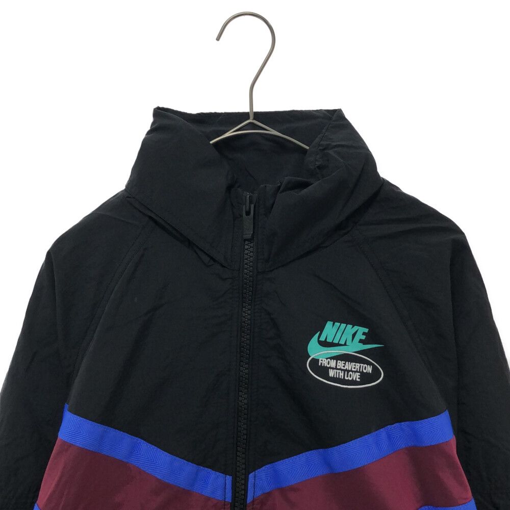 NIKE (ナイキ) AS M NSW HBR-S WVN LND JKT フラワー刺繍ウインドブレーカージャケット ブラック DM5021-010  - メルカリ