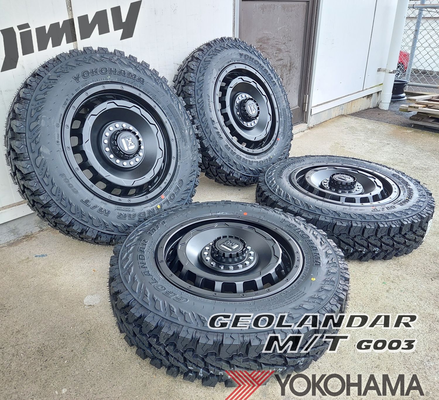 ジムニー シエラ 16インチ LEXXEL SwaGGer スワッガー ヨコハマ ジオランダー MT G003 225/75R16 215/70R16  - メルカリ