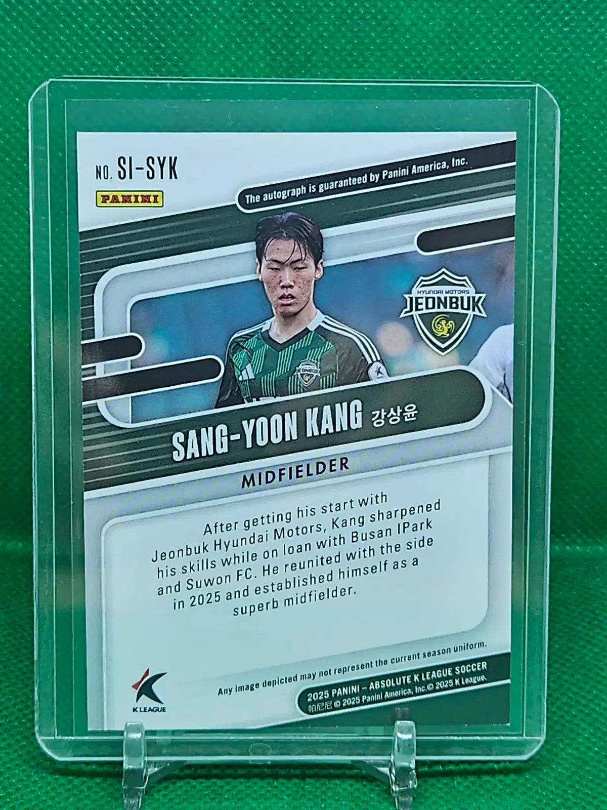 2025 Panini パニーニ アブソリュート Kリーグ カン サンユン 全北 GOLDオート 1 3 - 写真参照 LLC-HASEGAWATOSO_COM