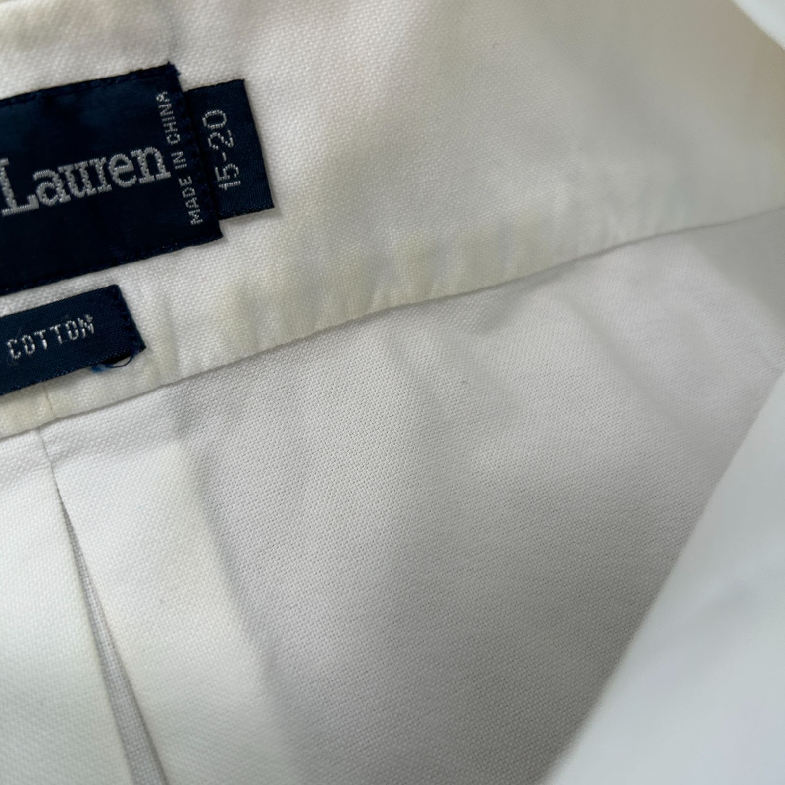 Ralph Lauren ラルフローレン BDシャツ 半袖 刺繍ロゴ ホワイト