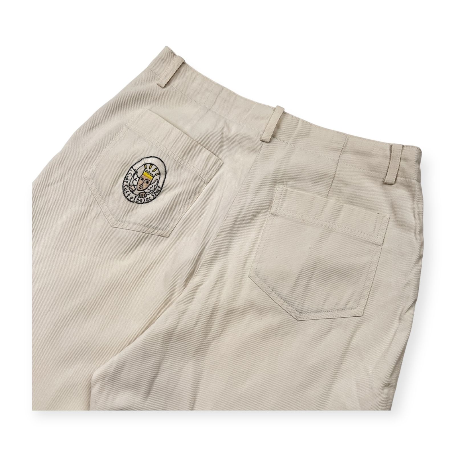 新品タグ付き　カステルバジャック　ゴルフパンツ　78サイズ　コットン　イエロー系 CASTELBAJAC SPORT カステルバジャック スポーツ ピケ風