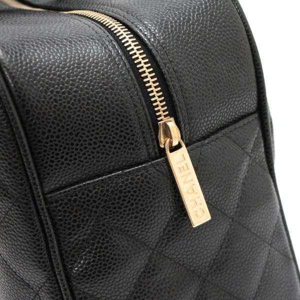 【美品】CHANEL 黒 ボストン バッグ　8番台 62301-d1.jpg