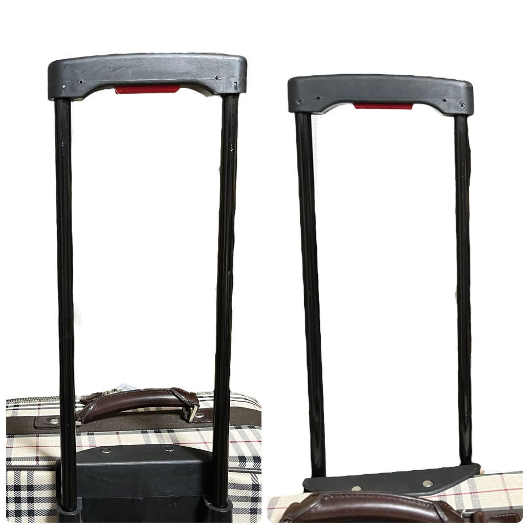 良品 1980 BURBERRY キャリーケース トラベル ノバチェック 南京錠