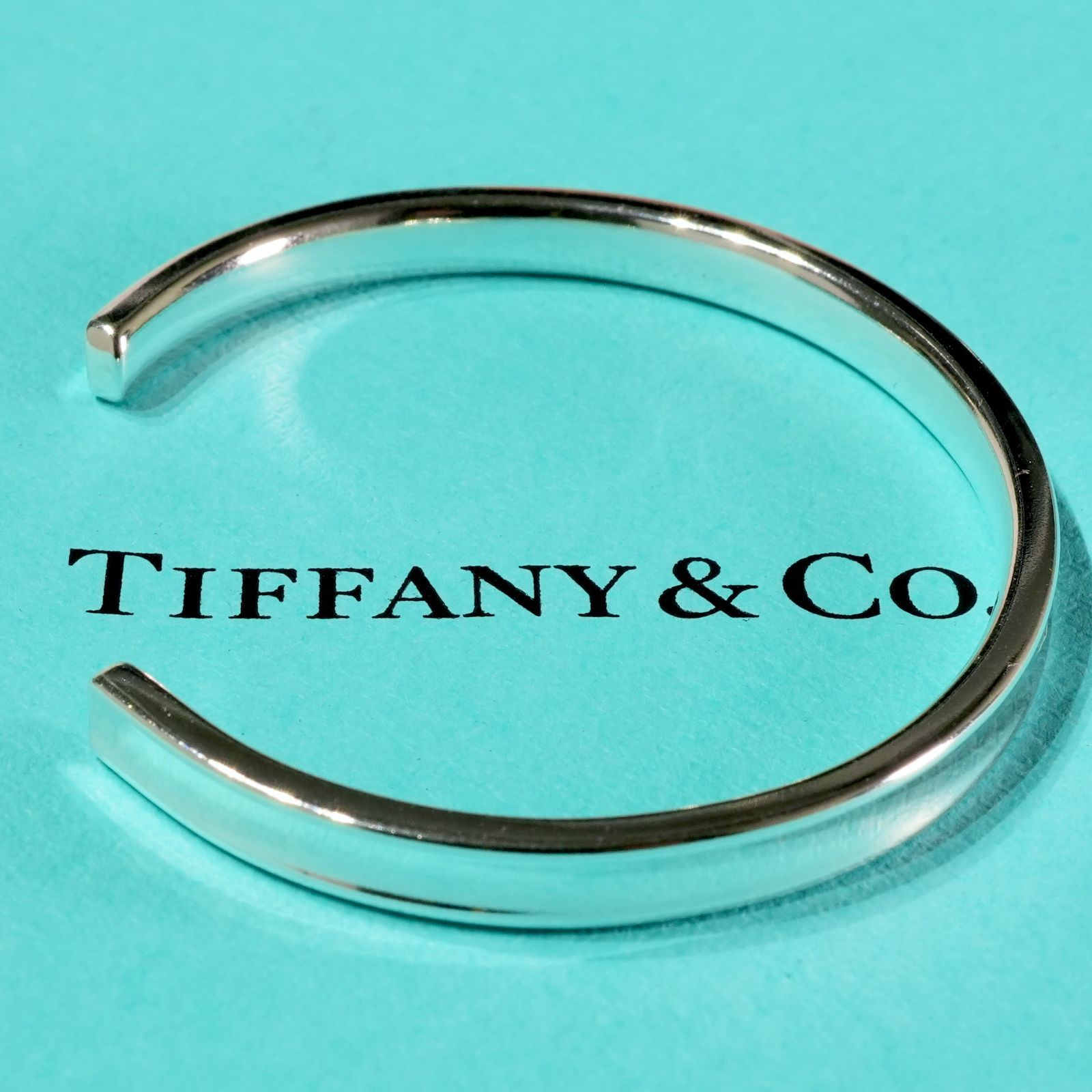 極美品 ティファニー 1837 ナロー カフバングル ブレスレット24-5391