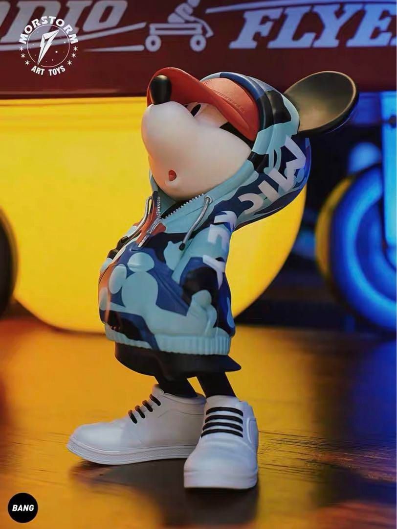 大得価，安い 海外限定 公式フィギュア MORSTORM x Disney ミッキーフィギュア COOLHoodie ストリート スタイル その他