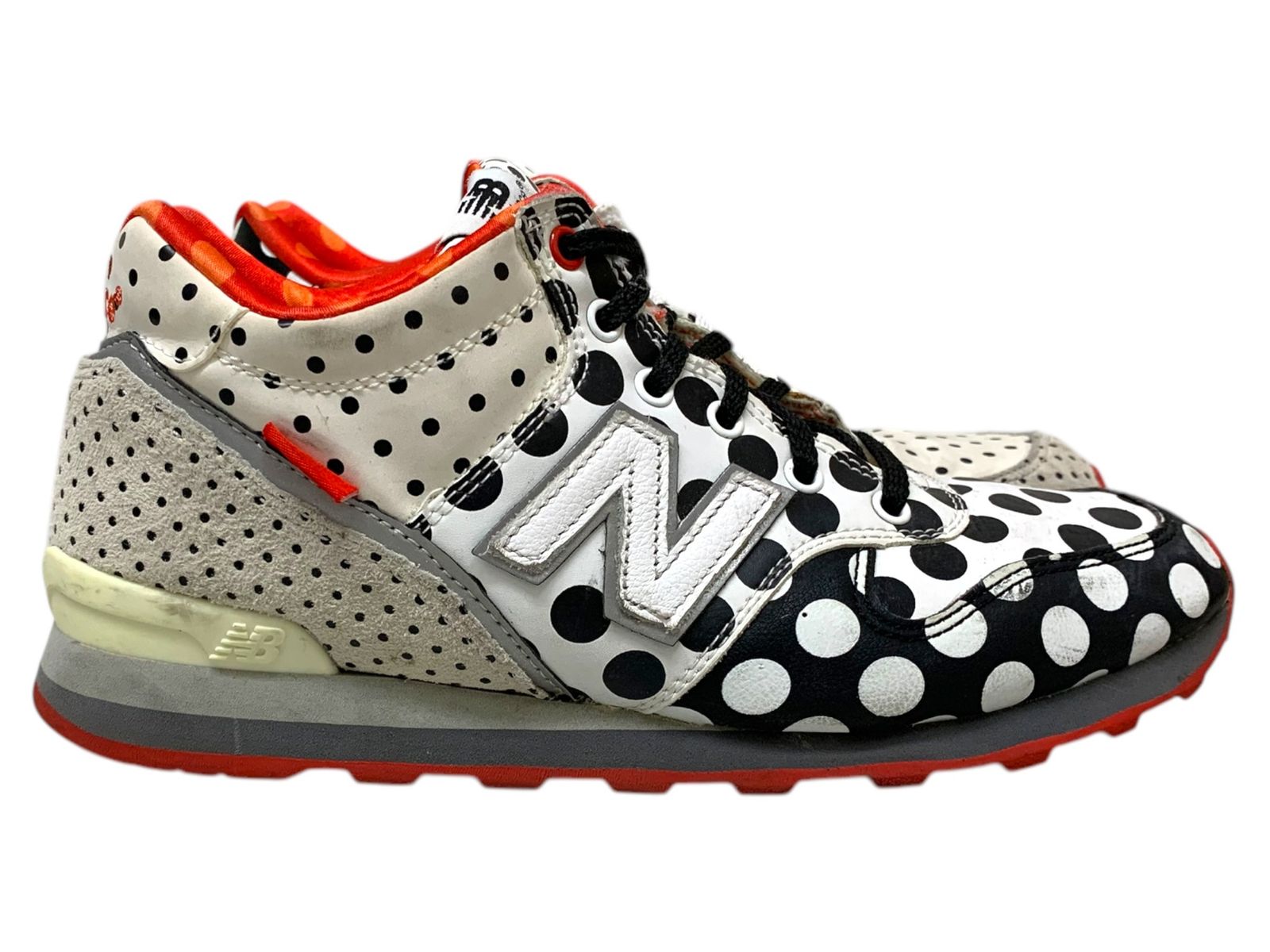 NEW BALANCE (ニューバランス) ×FRAPBOIS(フラボア) コラボ ローカットスニーカー WH996FA 24.5cm US7.5 ドット柄 メンズ レディース/036