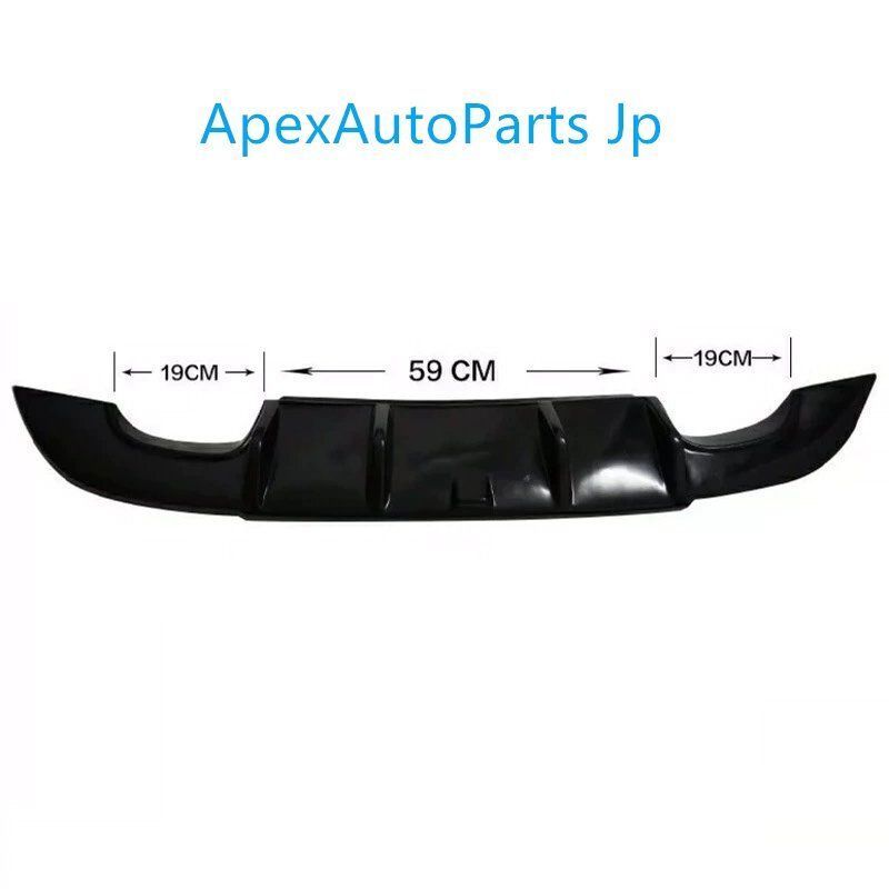 ゴルフ6 2008-2012 GTI リアリップ デュアル クアッドエキゾースト リアディフューザー スポイラー