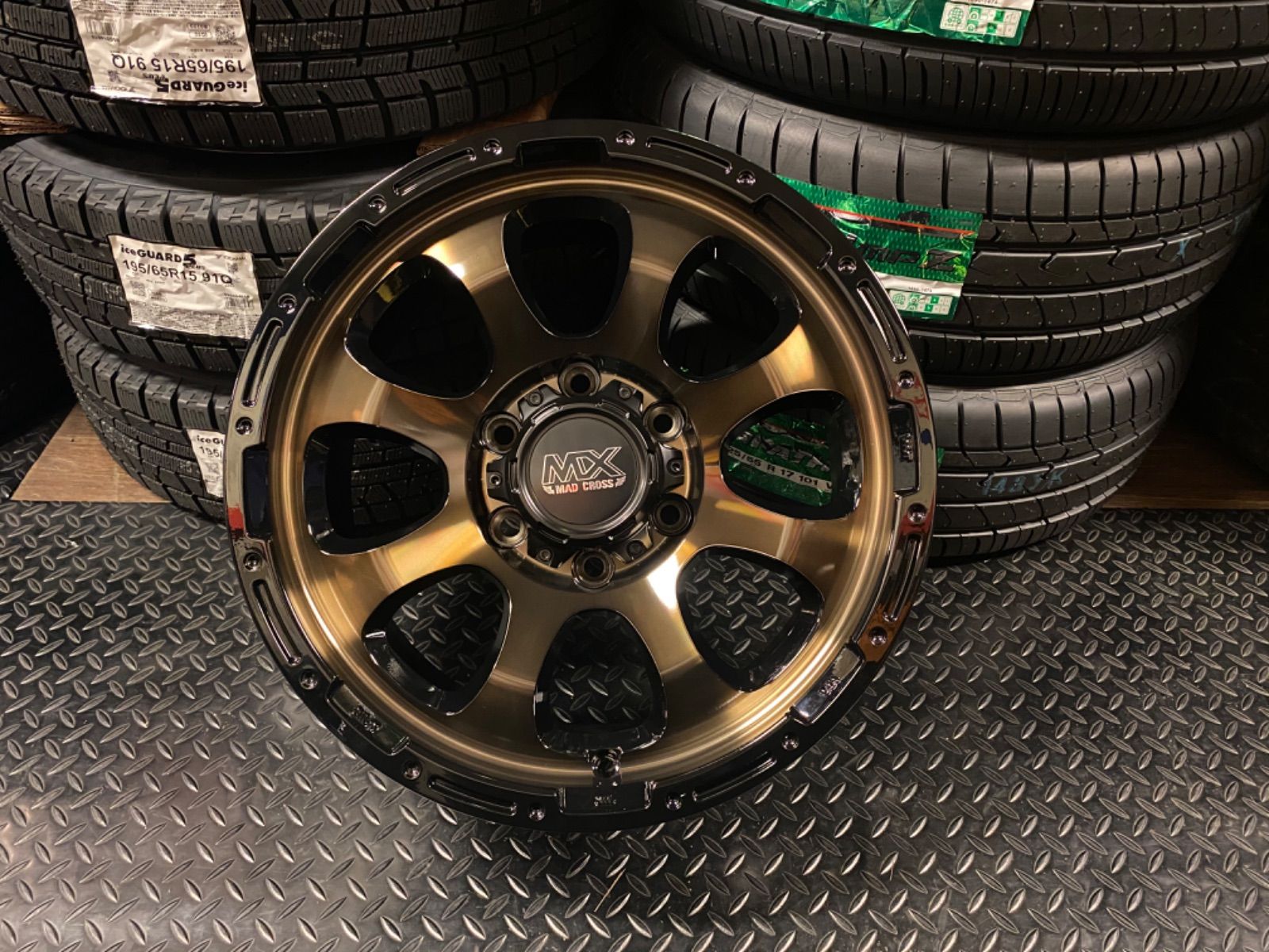 ◇新品◇17inch×8.0J ブロンズホイール4本 プラド・ハイラックス・FJ