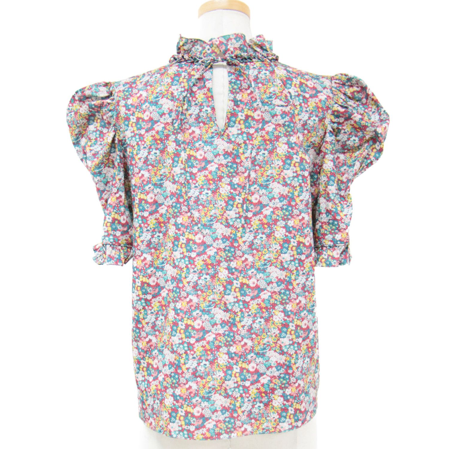 Horror Vacui drawerフラワープリント シャツ ブラウス