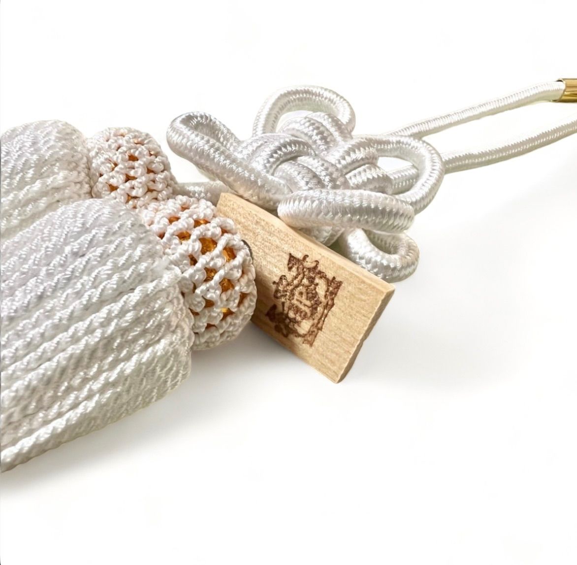 ふさ 菊結び 白 大サイズ 本物ジャンクションプロデュース