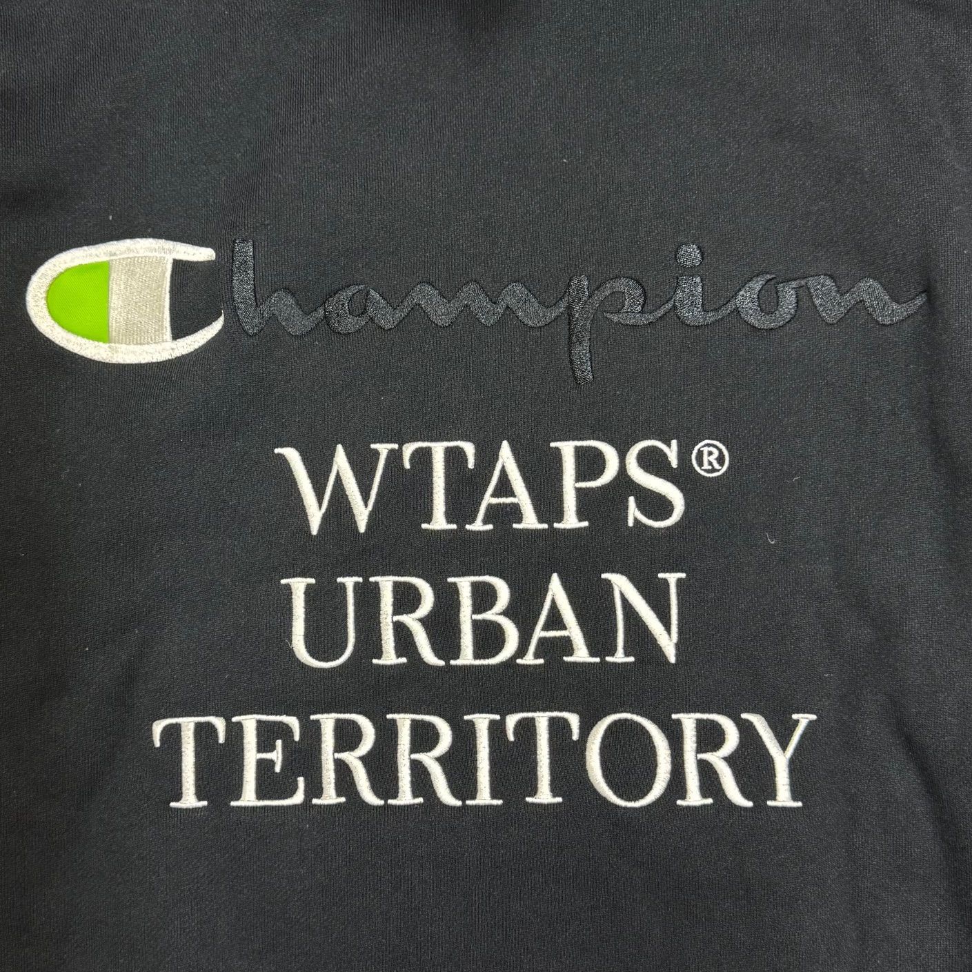 WTAPS Champion コラボ フーデット スウェット シャツ パーカー ダブル 