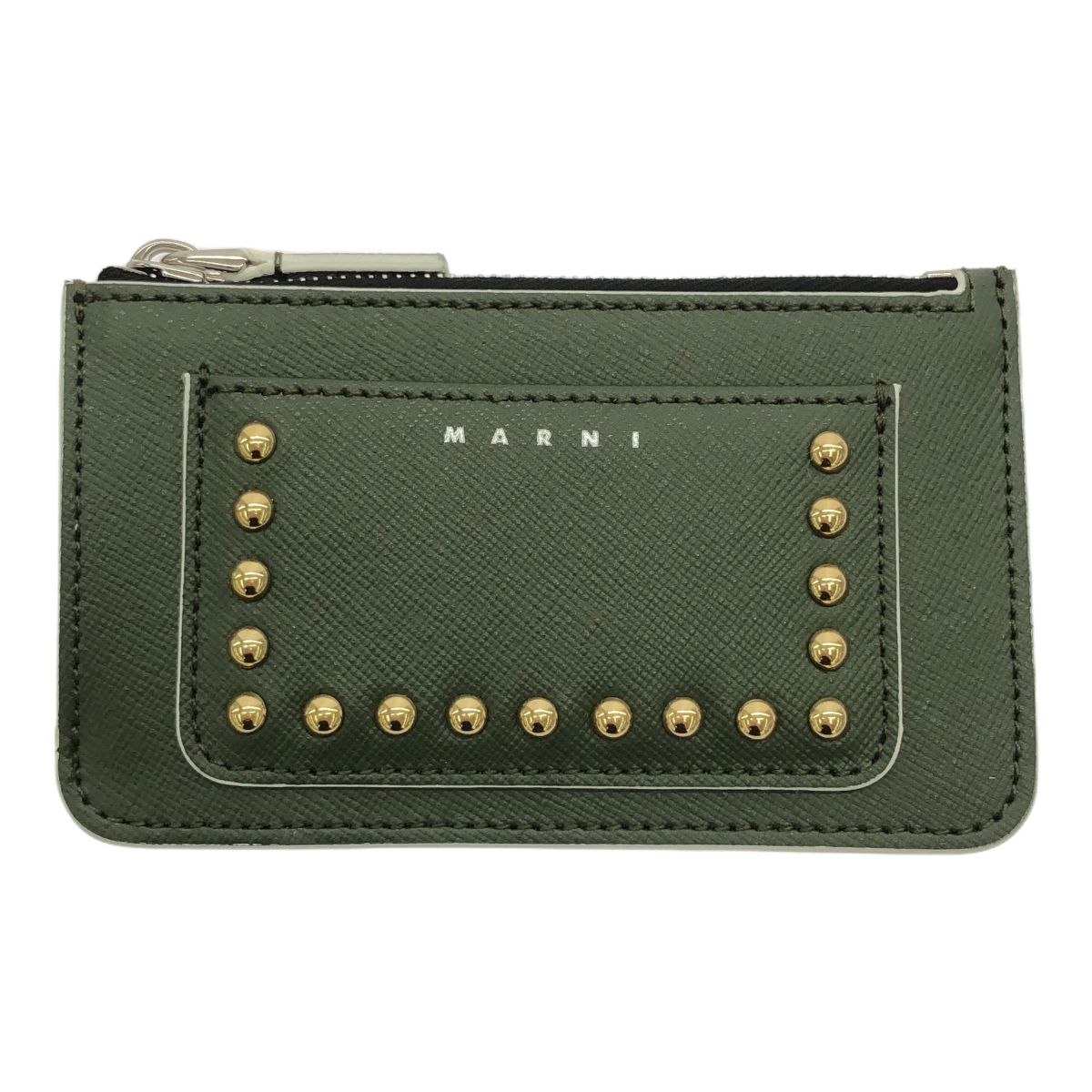 MARNI マルニ フラグメントケース PFMO0025LP カーキ レザー  
