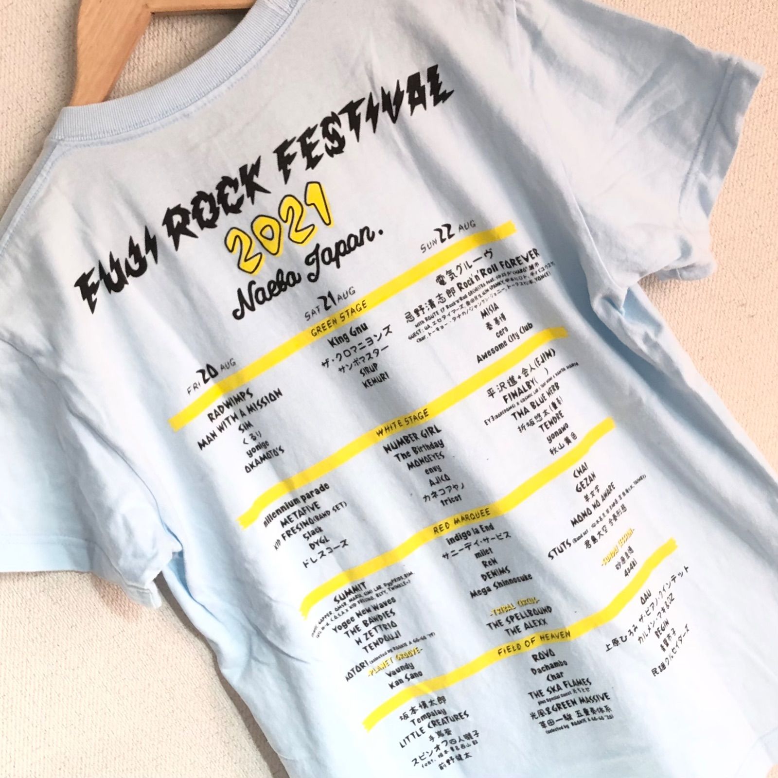 w^)b FUJI ROCK FESTIVAL フジ ロック フェスティバル 2021 Tシャツ