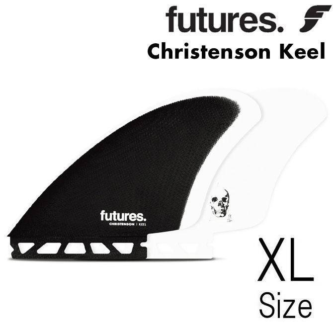 フューチャー フィン ファイバーグラス クリステンソン キール モデル ツインキール | Futures Fin FiberGlass Christenson Twin Keel BLK|WHT