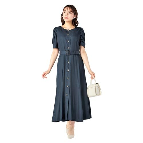 レッセパッセ カジュアルドレス ﾌﾛﾝﾄﾎﾞﾀﾝﾃﾞﾆﾑﾜﾝﾋﾟｰｽ レディース ﾀﾞﾙﾌﾞﾙｰ