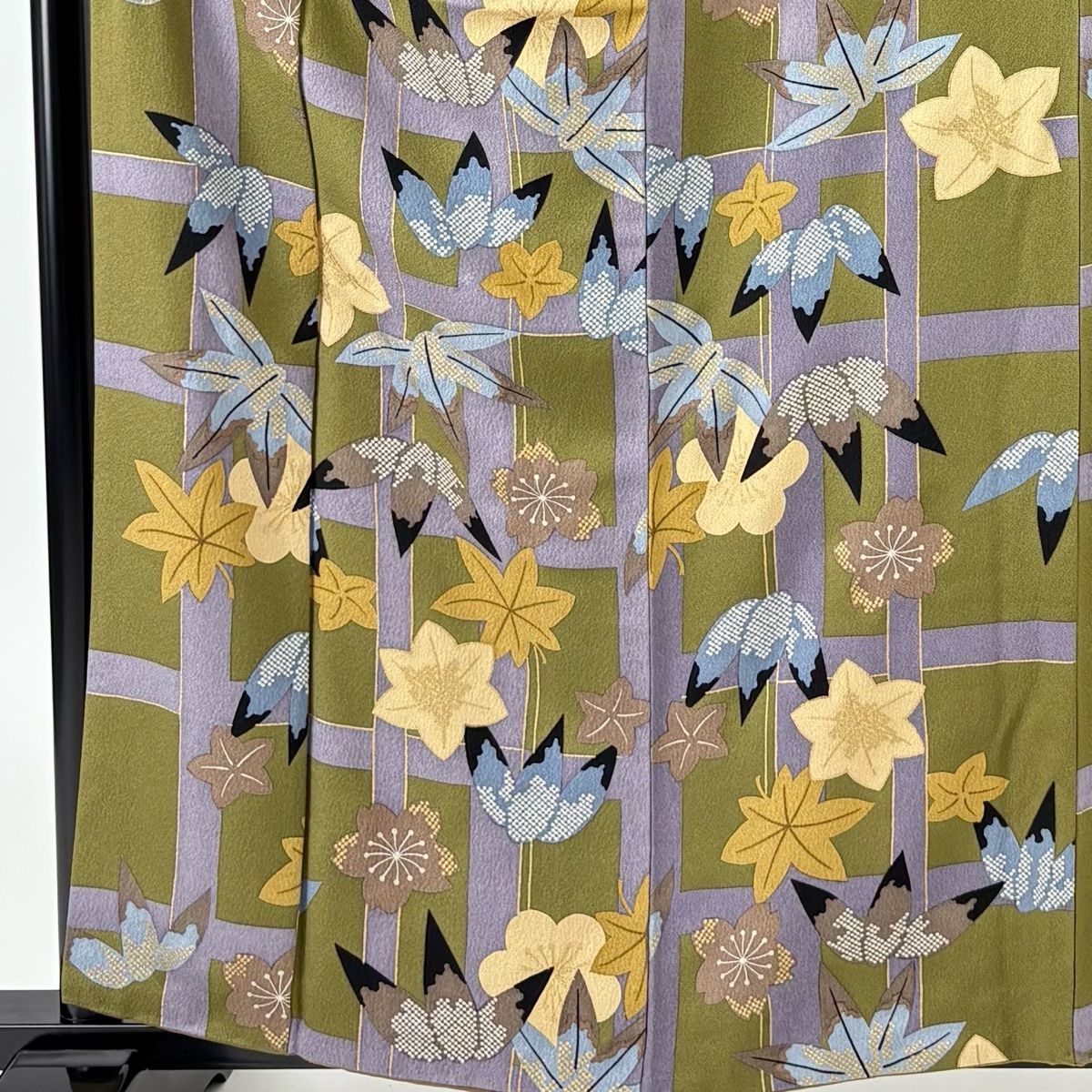 スーパートールサイズ❣　刺繍小紋　身丈約181 裄丈78cm 光触媒消臭機能付き スーパートールサイズ❣ 刺繍小紋 身丈約181 裄丈78cm 光触媒消