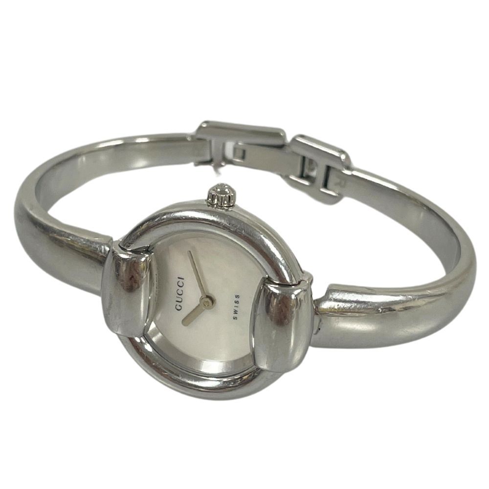 GUCCI グッチ レディース 1400L バングルウォッチ シェル文字盤  
