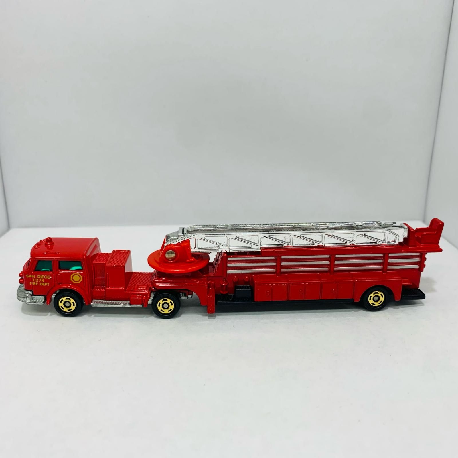 中古 おもちゃ・玩具 ロングトミカL10 1/11アメリカンハシゴ消防車