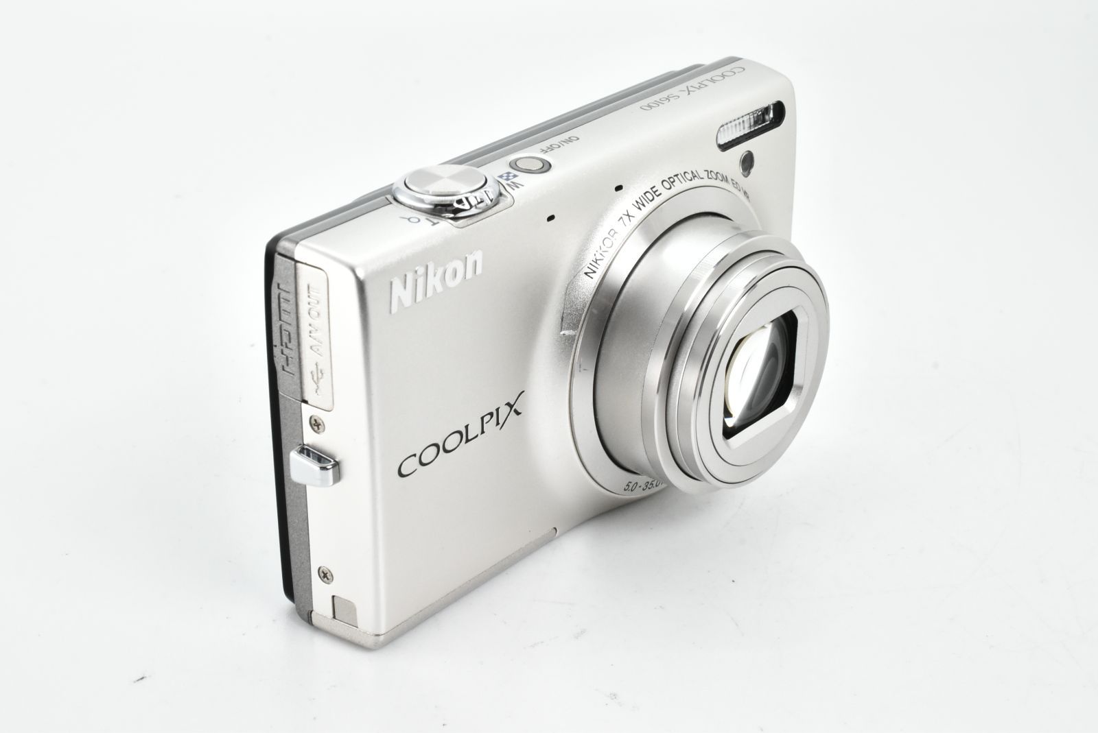 定番 Silver S6100 COOLPIX 美品】Nikon 16MP Shoot & Point Digital デジタルカメラ