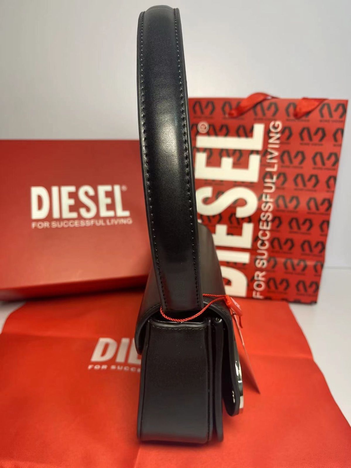 DIESELディーゼル 1DR キャンバス ショルダーバッグ ハンドバッグ ボディバッグ ホワイト ディーゼル 1DR ミニショルダーバッグ