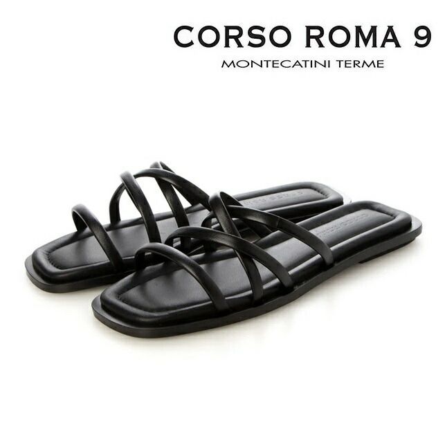 CORSO ROMA 9/コルソローマノーヴェレザーサンダル37