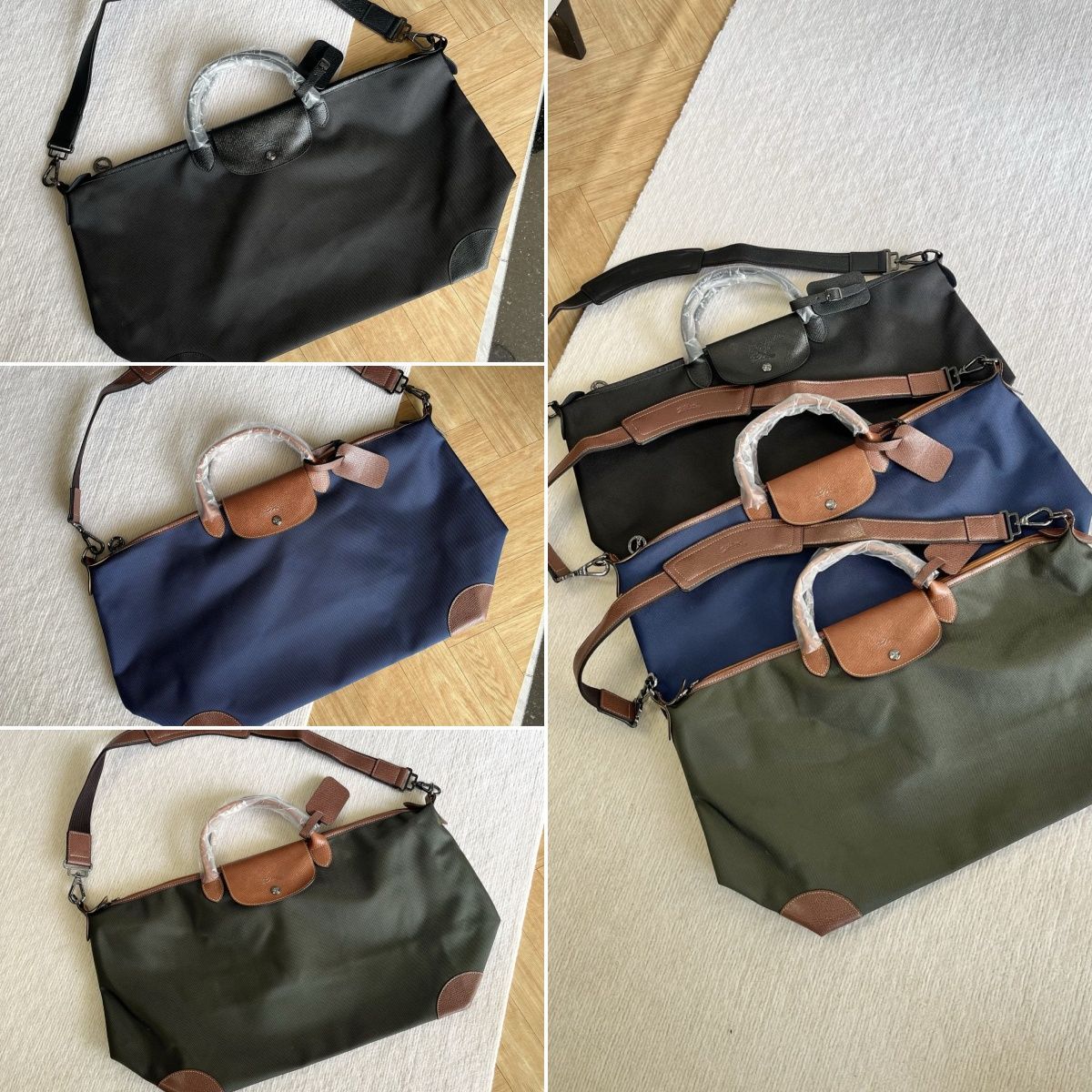 Longchamp 大容量 男女兼用 旅行2wayバッグ-ネイビー Longchamp 大容量 男女兼用 旅行2wayバッグ-ネイビー Longchamp 大容量