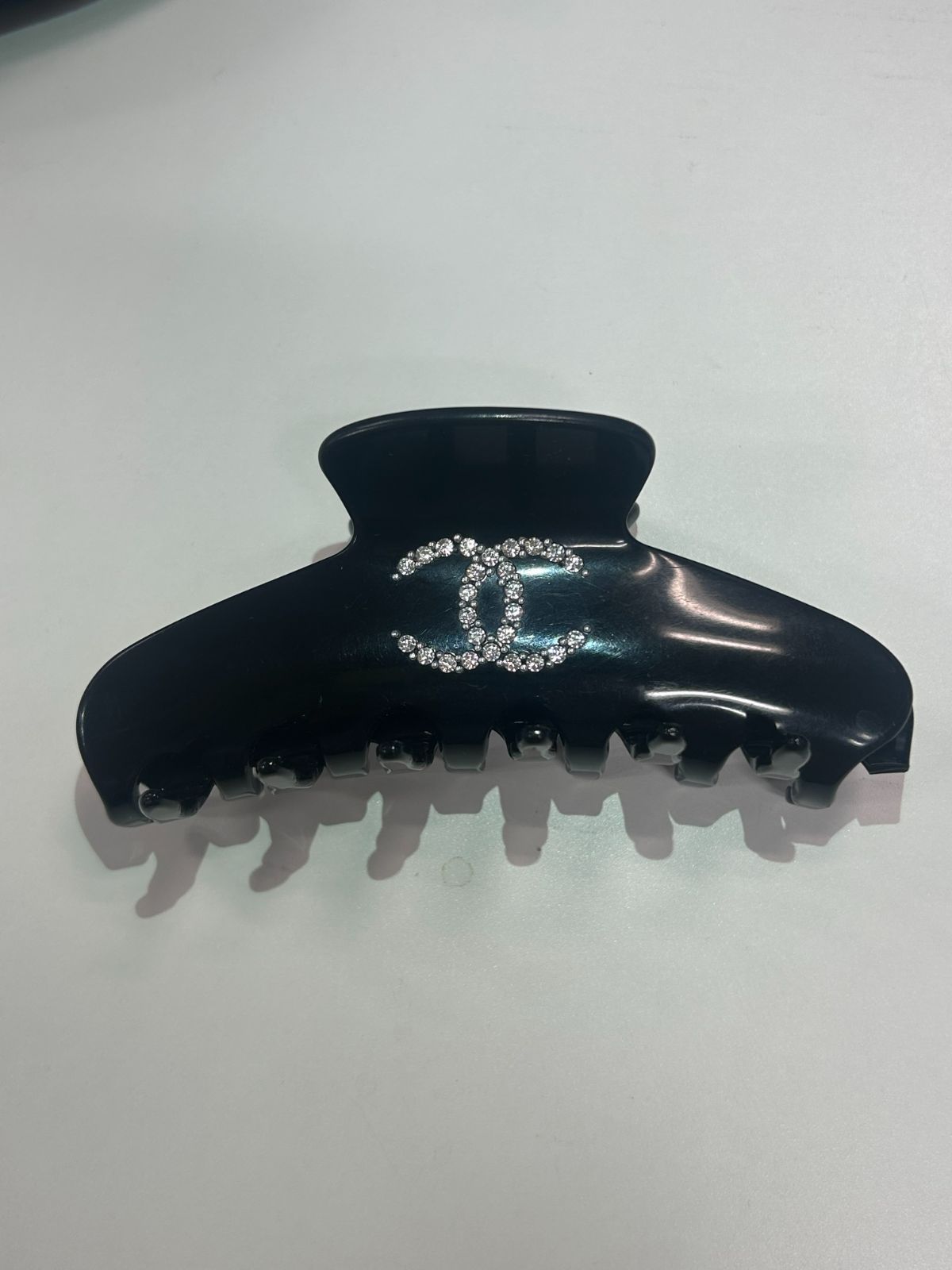CHANEL シャネル ヘアクリップ ピンクベージュ ブラック 2点