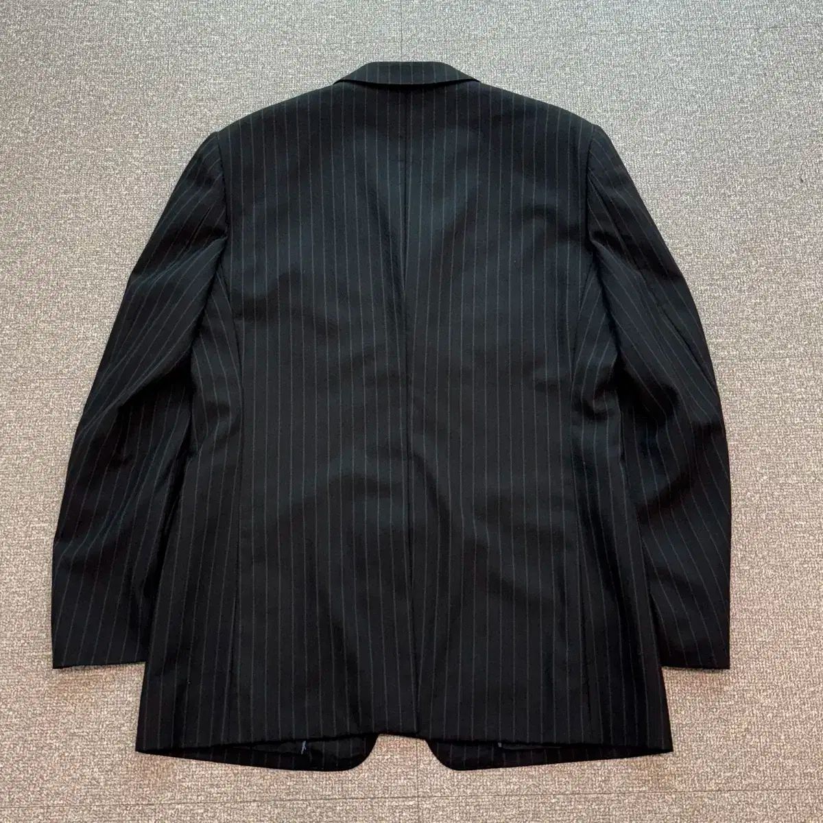 VERSACE スーツセットアップ ブラック 50 ストライプ