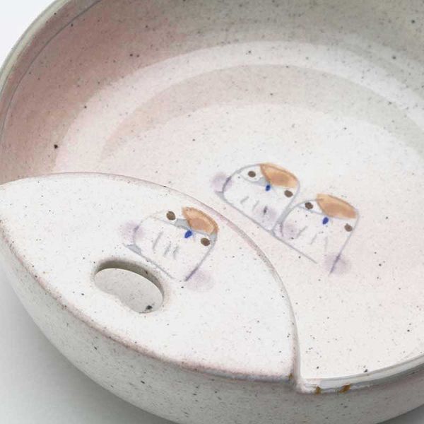 ３Ｐセット 瀬戸焼 福丸 お玉立て 陶器 キッチン雑貨 スタンド 置き 便利グッズ 感 高品質 おしゃれ 梟 ふくろう 2セット目以上大幅値引き対象商品 ATMAENTERPRISE_COM