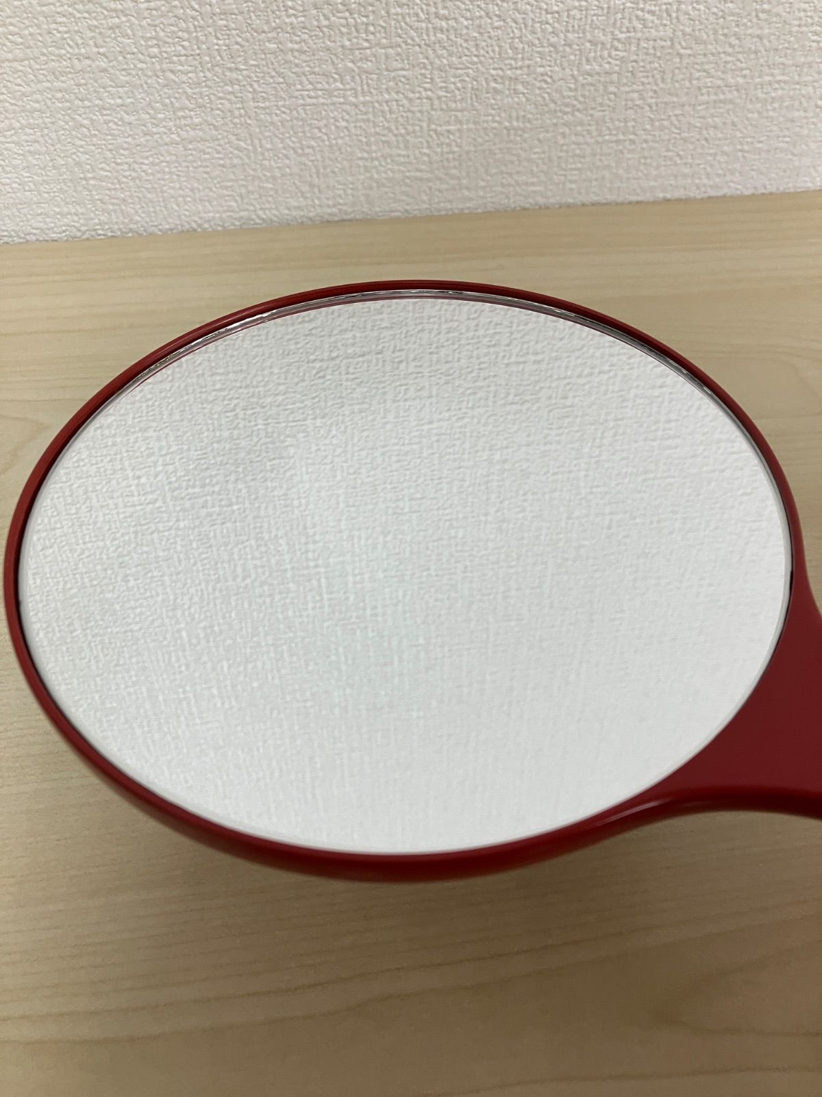 輪島塗体験工房 P/塩安漆器 漆塗り 鉄仙 朱 手鏡 輪島塗 漆専門