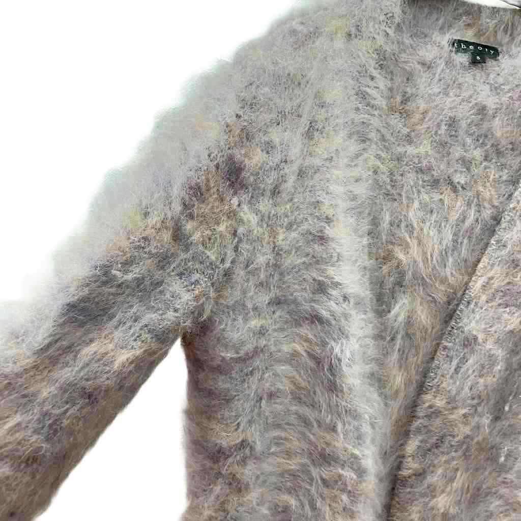 セオリー Theory 美品 カーディガン ニット シャギー アンゴラ S