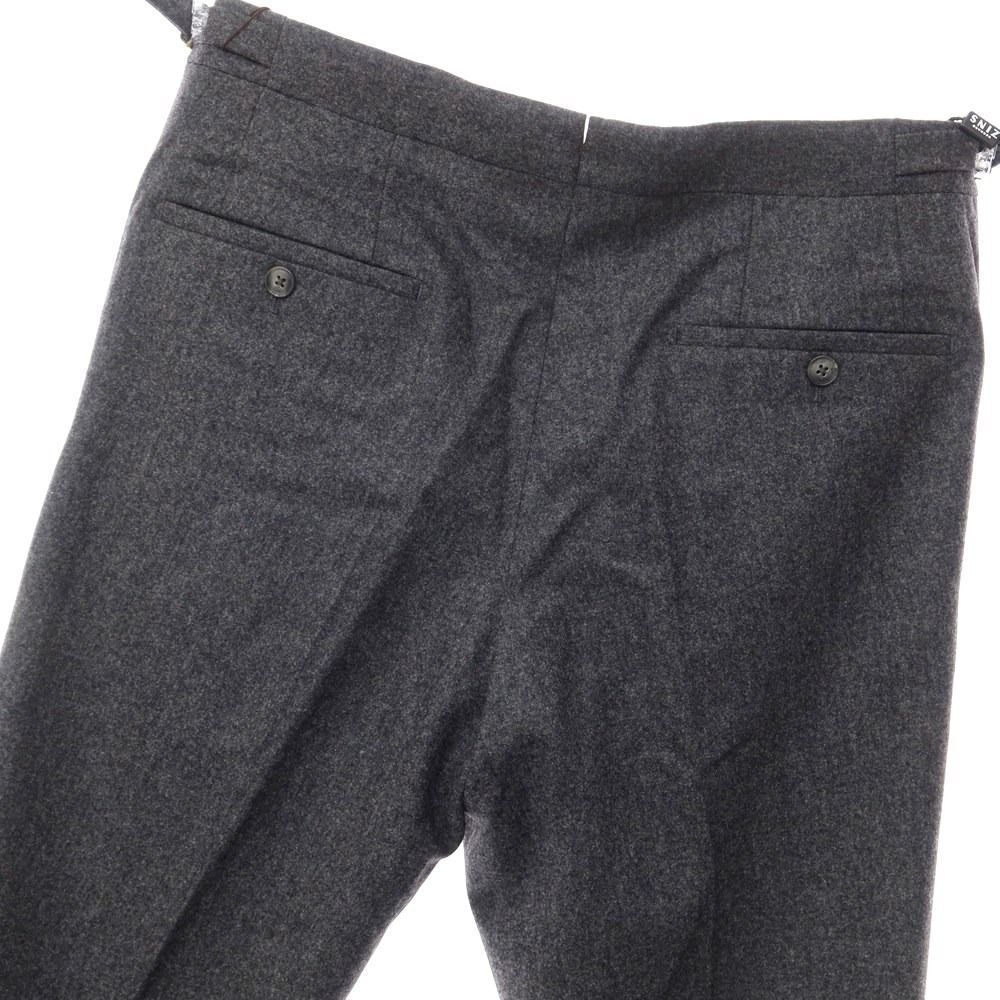 綺麗 ベルナールザンスｘビームス フランス製 上質ウール スラックス 黒 40 綺麗 ベルナールザンスxビームス フランス製 上質ウール