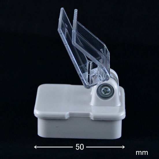 パネラック 白 W45×D60 【50個入】 ｜送料無料 パネルやPOPの取付に マグネットパネルホルダー ホワイト 【会社名・店舗名等の法人名義、団体名はきOK】