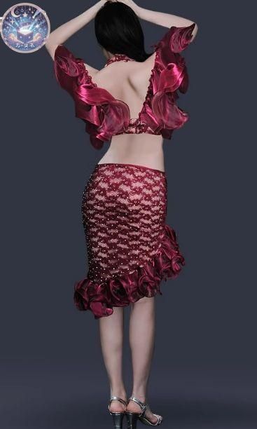 激安価額! ♥ ベリーダンス 衣装ミニ オリエンタル衣装 ブラ スカート 【新作到着!!】