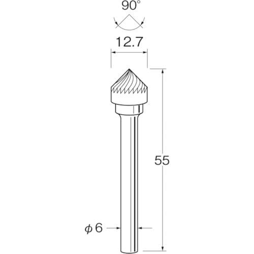 2営業日で発送 日本精密機械工作 リューター 超硬カッター K6743 8895