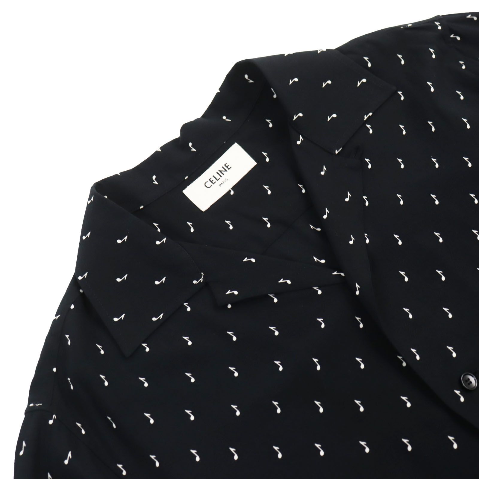 美品○CELINE セリーヌ 2C036736D エディ期 音符柄 ミュージックノート 