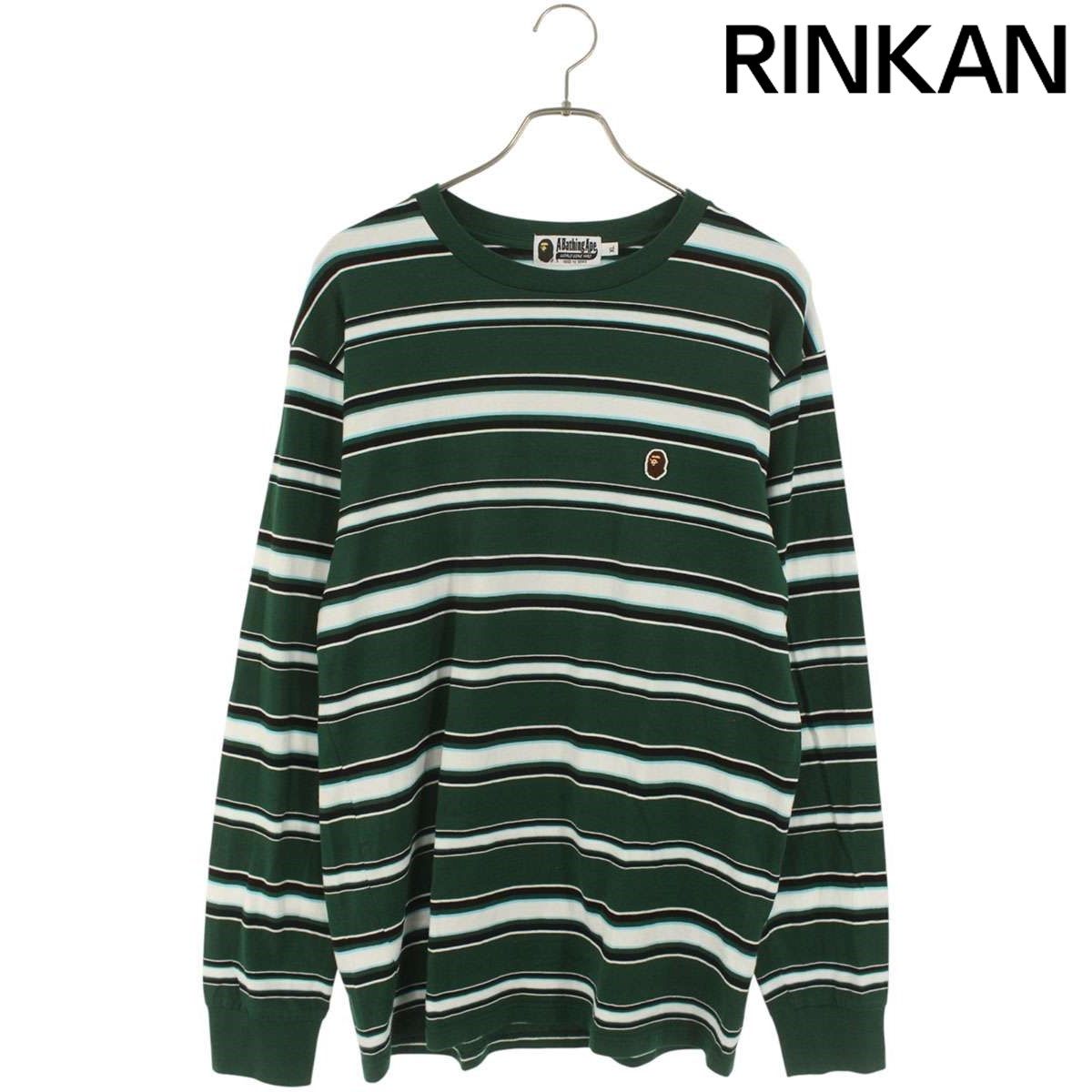 アベイシングエイプ 001LTL301009M ボーダー長袖カットソー メンズ XL