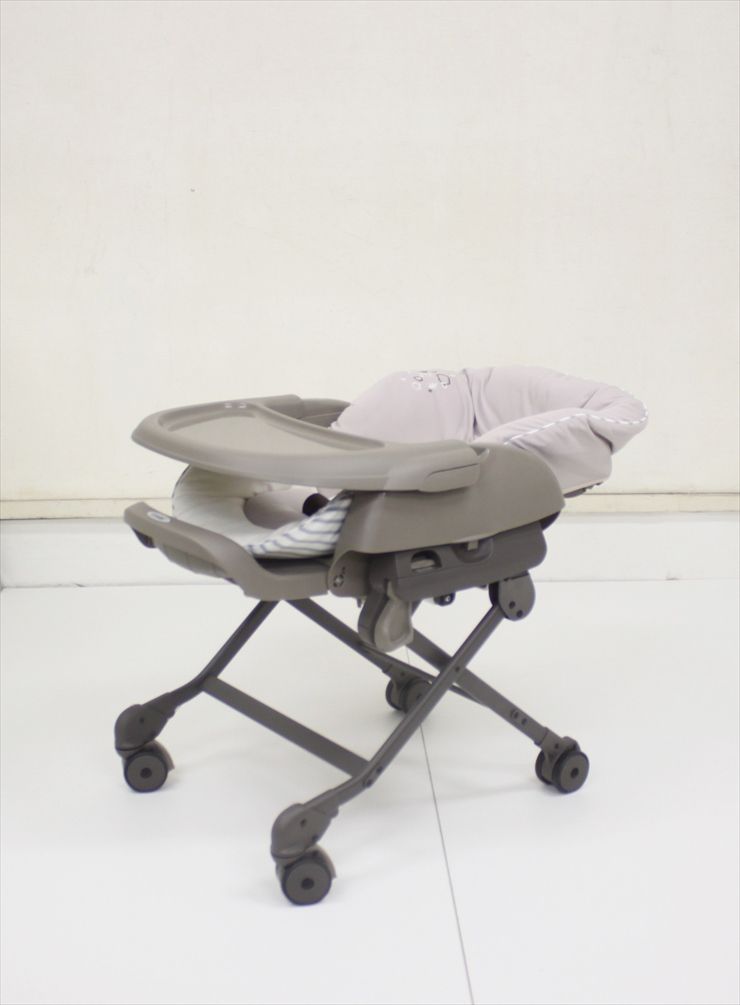 美品 ネムリラ FF キャンディベージュSB 手動ハイローチェア