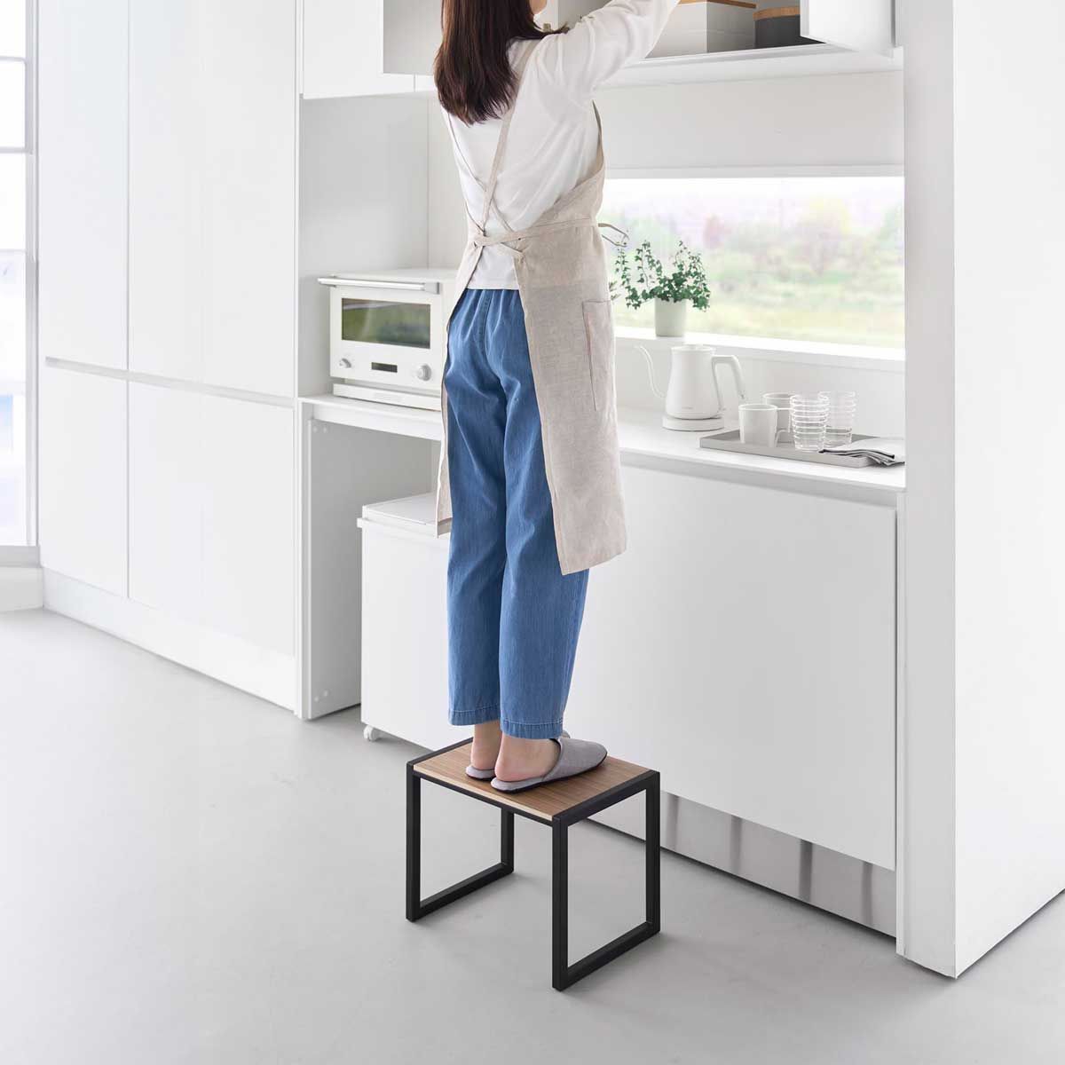 【HOT，限定SALE】 新品 送料無料 踏み台ステップ 山崎実業 tower タワー 踏み台 H30 10124 ブラック｜沖縄発送不可【SPORTUS】 その他
