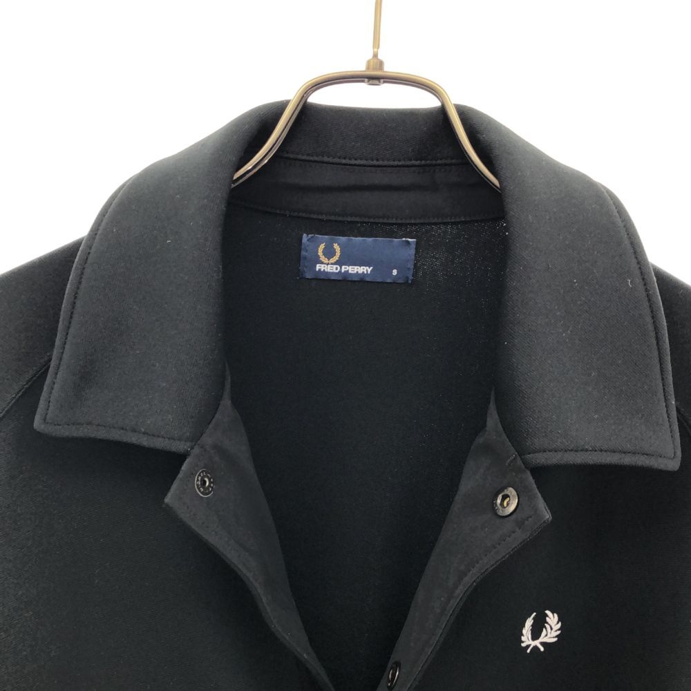 フレッドペリー ロゴ刺繍 長袖 コーチジャケット S ブラック