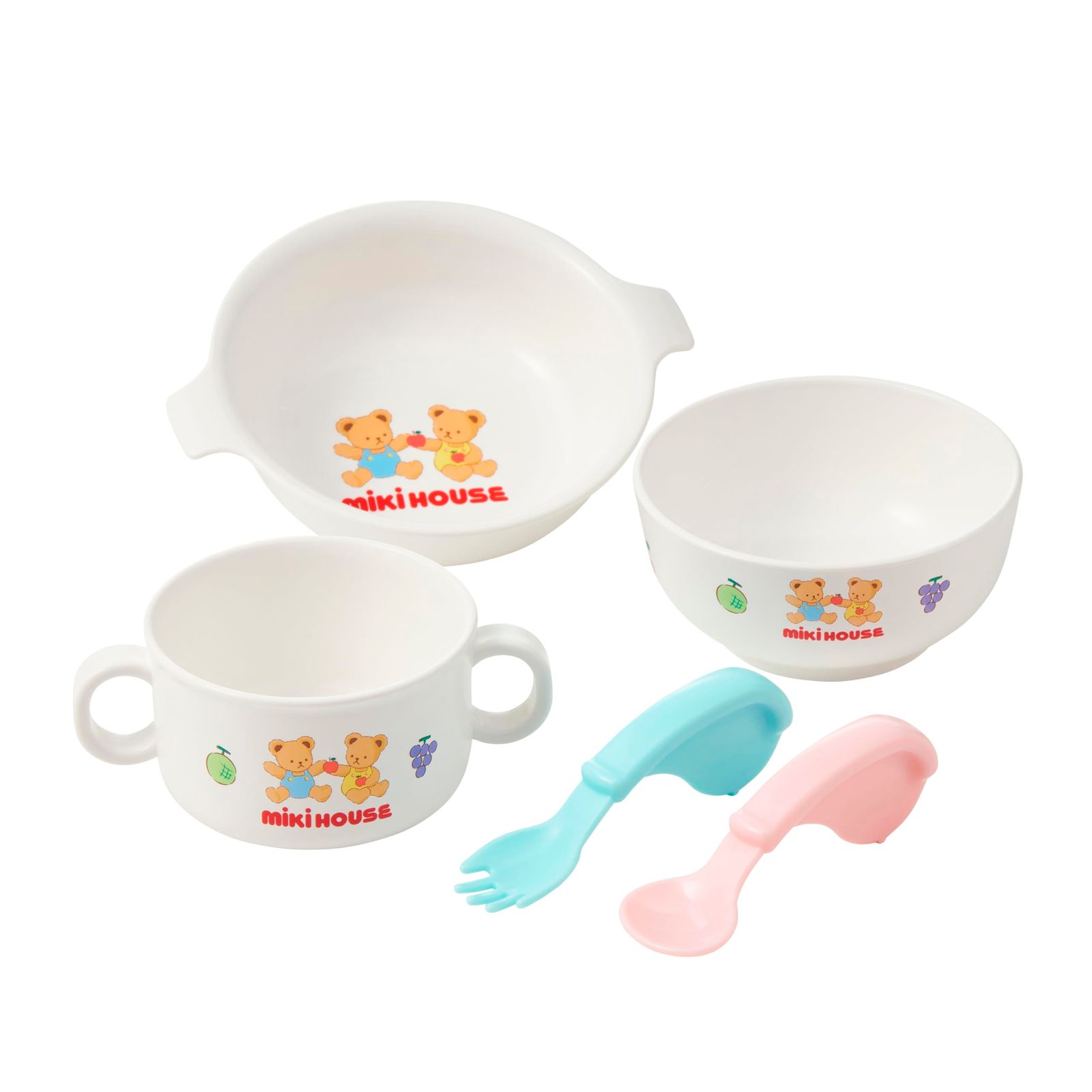新品未使用✨mikihouse テーブルウェアセット ベビー食器セット ミキハウス mikihouse テーブルウェアセット BOX付き ベビー食器