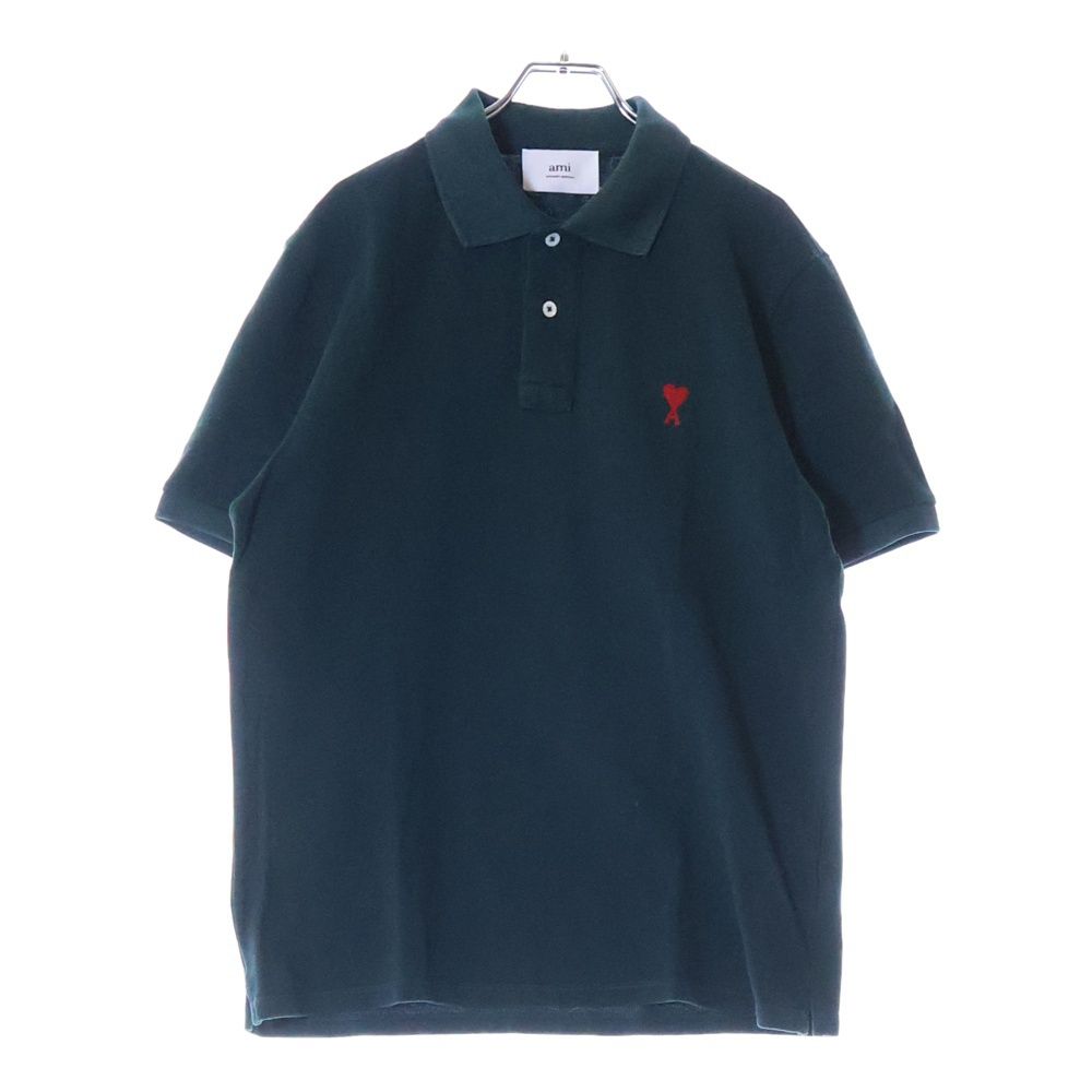 AMI Alexandre Mattiussi◆アミアレクサンドレマテュッシ/ポロシャツ/--/コットン/WHT/ホワイト Lサイズ AMIParis AmideCoeur Tシャツ 半袖 新品未使用