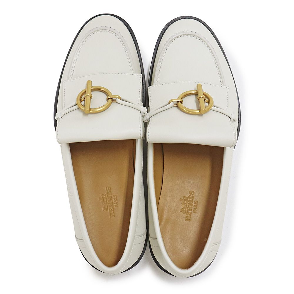 エルメス モカシン インパクト ローファー シューズ 靴 #36.5 23.5cm