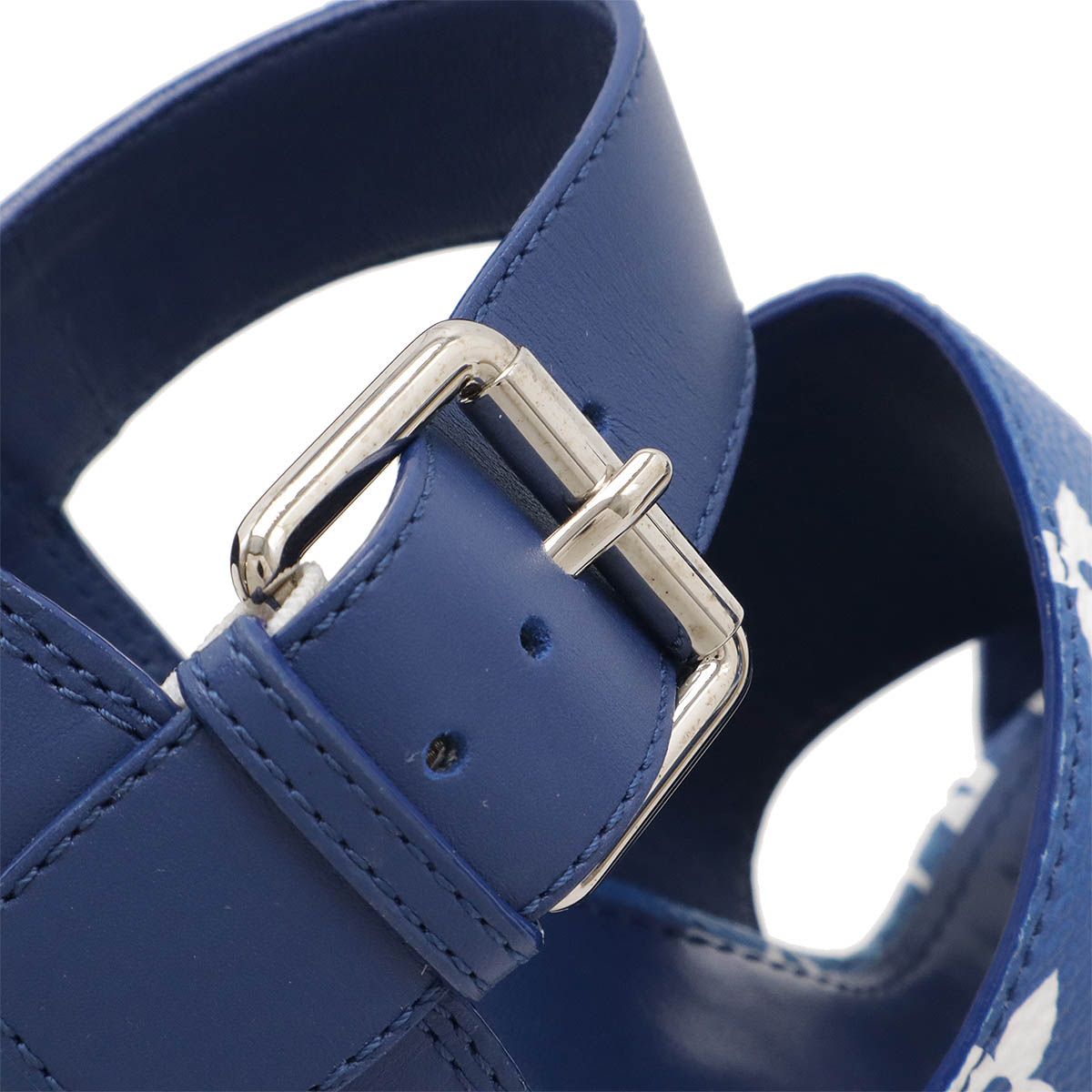 ルイヴィトン　サンダル　LVエスカル　スターボードライン　ウエッジソール　青 ルイヴィトン サンダル LVエスカル スターボードライン ウエッジソール