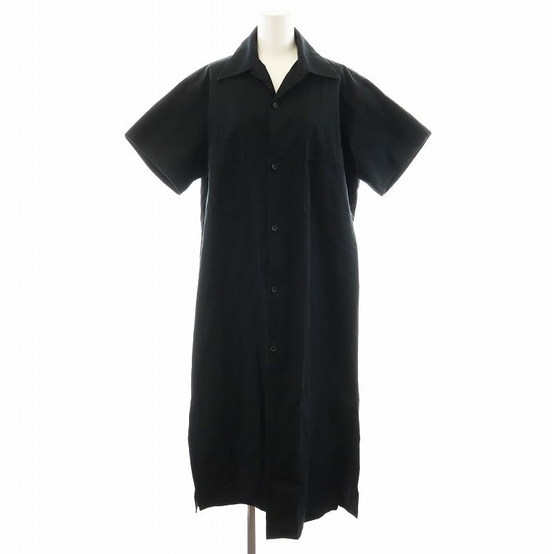ワイズ Y's ヨウジヤマモト シャツワンピース 半袖 ロング丈 コットン