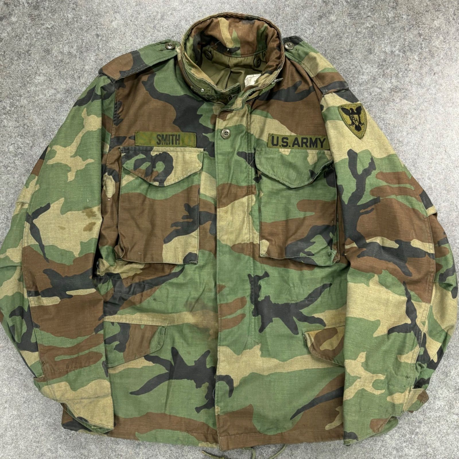 80s 1982年 WINFIELD SERVAL ZIP Military Jacket M-65 US.ARMY