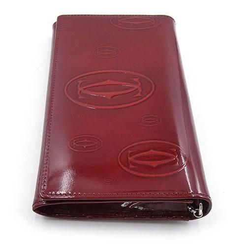 カルティエ 財布 Cartier パテントレザー ハッピーバースデイ 