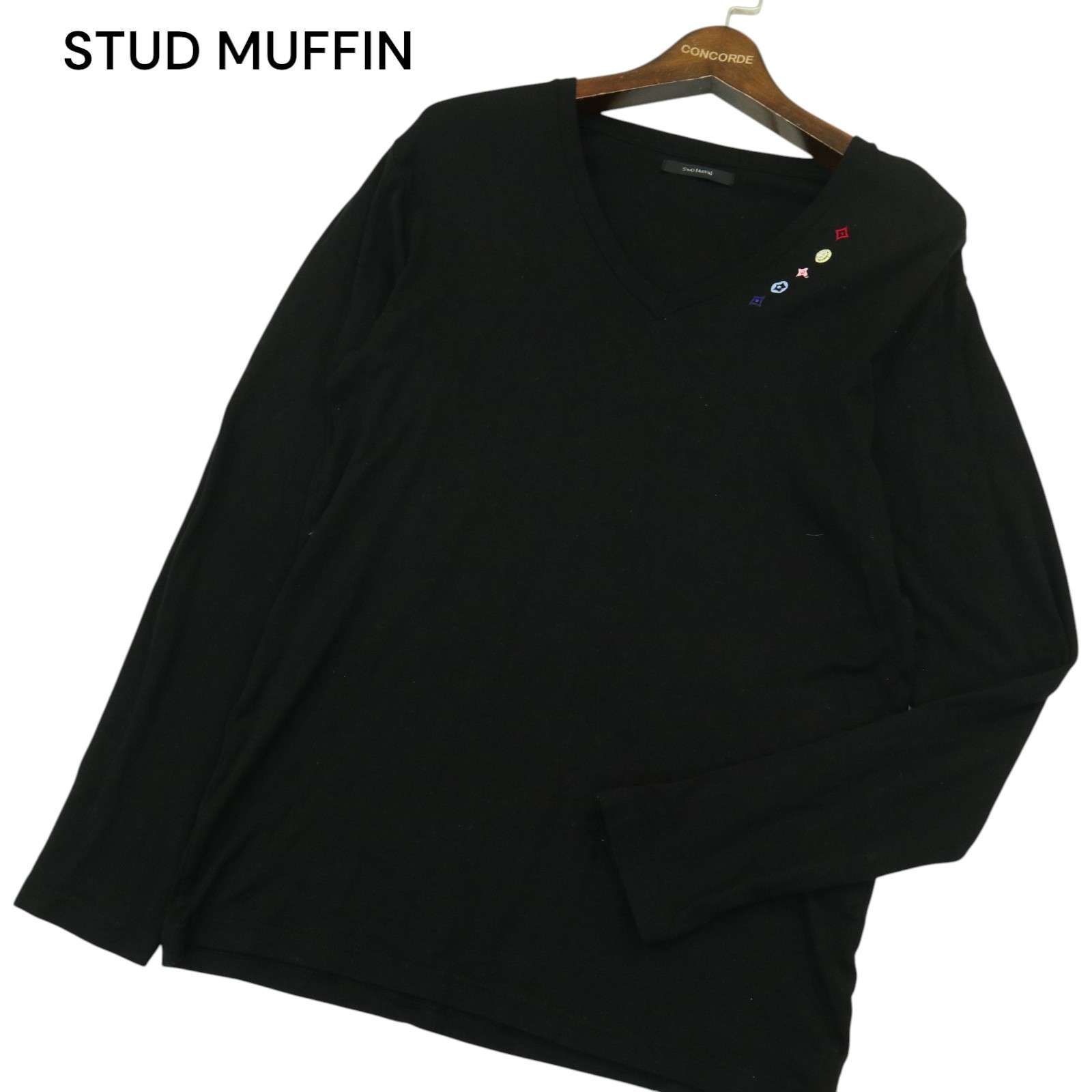 STUD MUFFIN スタッドマフィン 通年☆ ラインストーン 刺繍 長袖