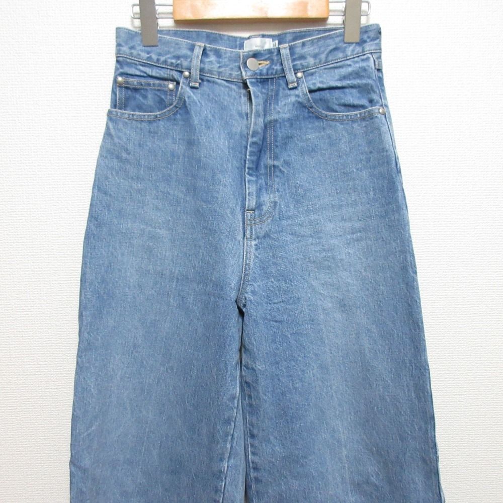 美品 24AW yori ヨリ Jane ワイドデニムパンツ YR22-24185AW サイズ36
